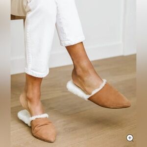 Jenni Kayne Shearling-Lined Mule size 38